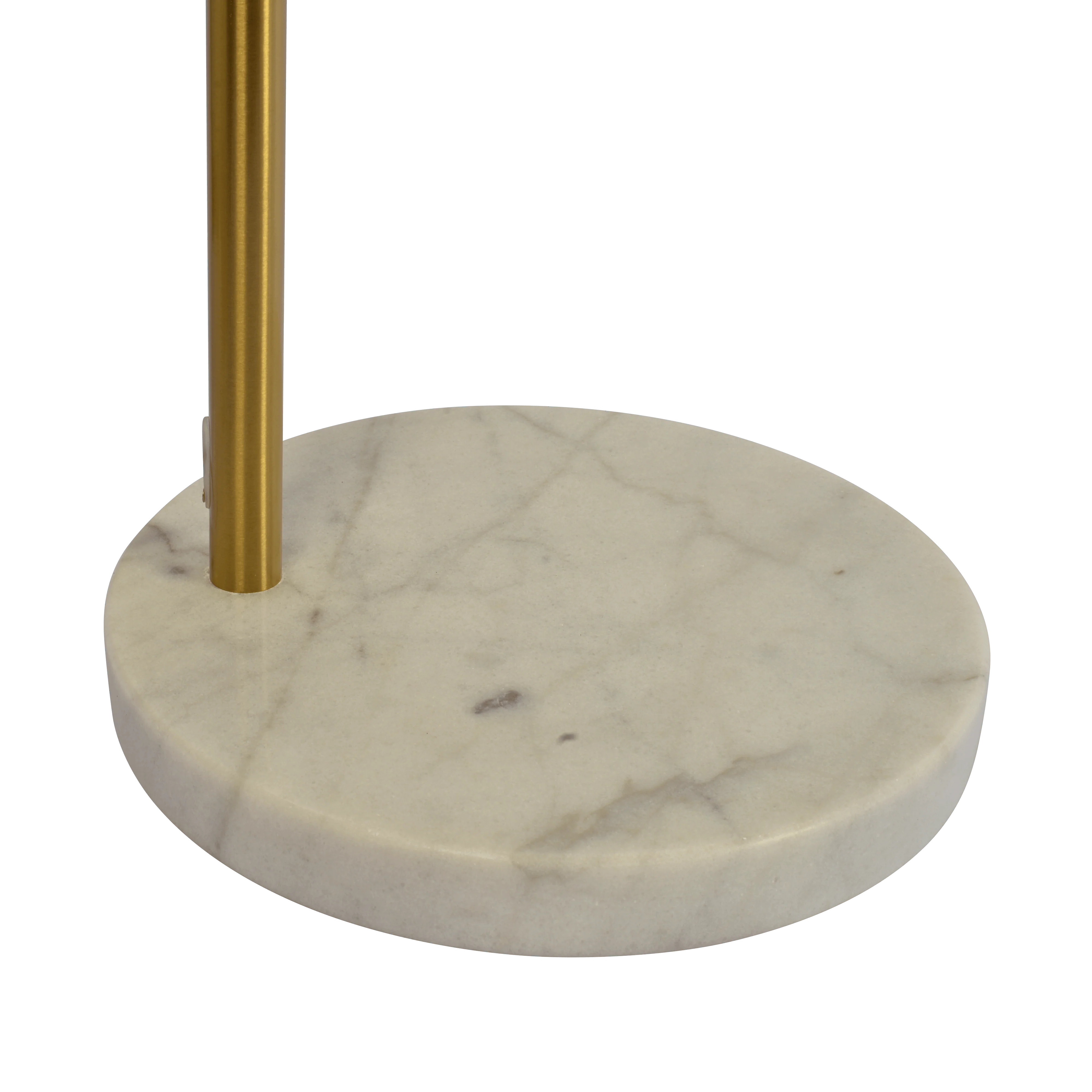 Ambient Arch Gold Brass Floor Lamp with Large Linen Shade - Image 5
