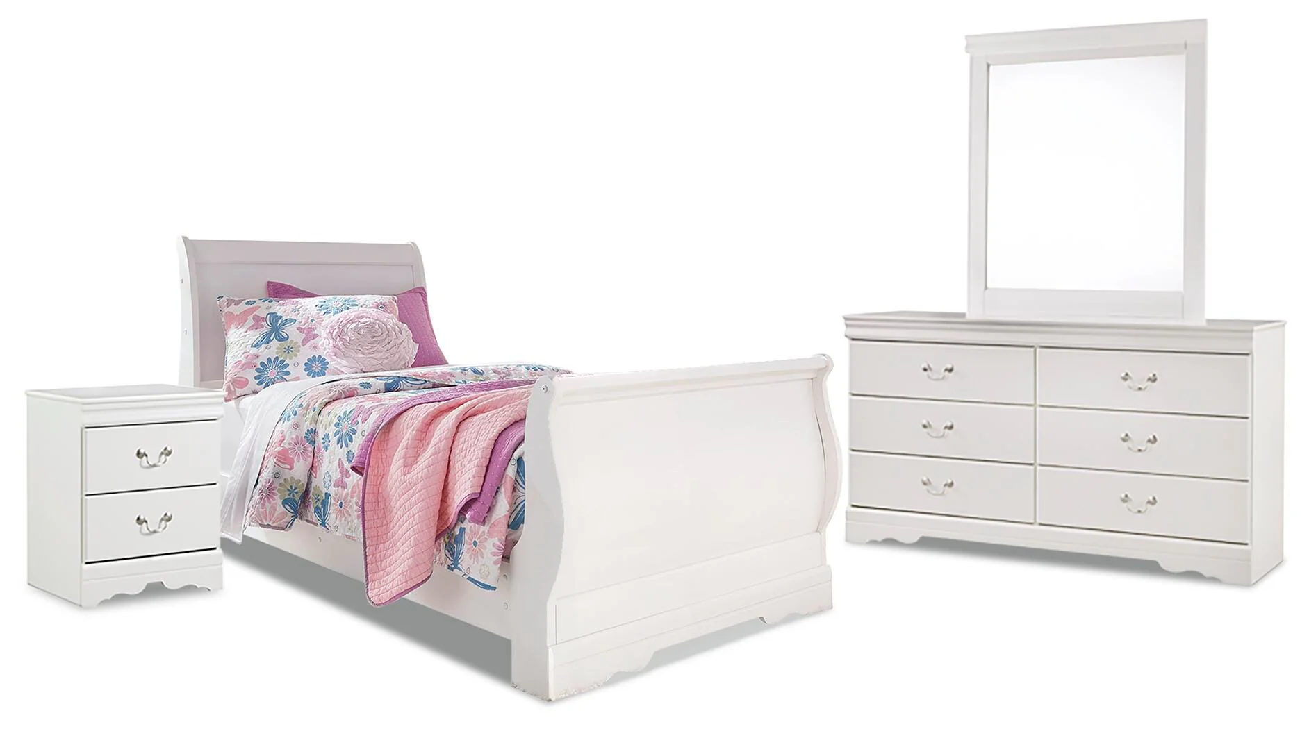 Anarasia Sleigh Bed Bedroom Set - Image 10