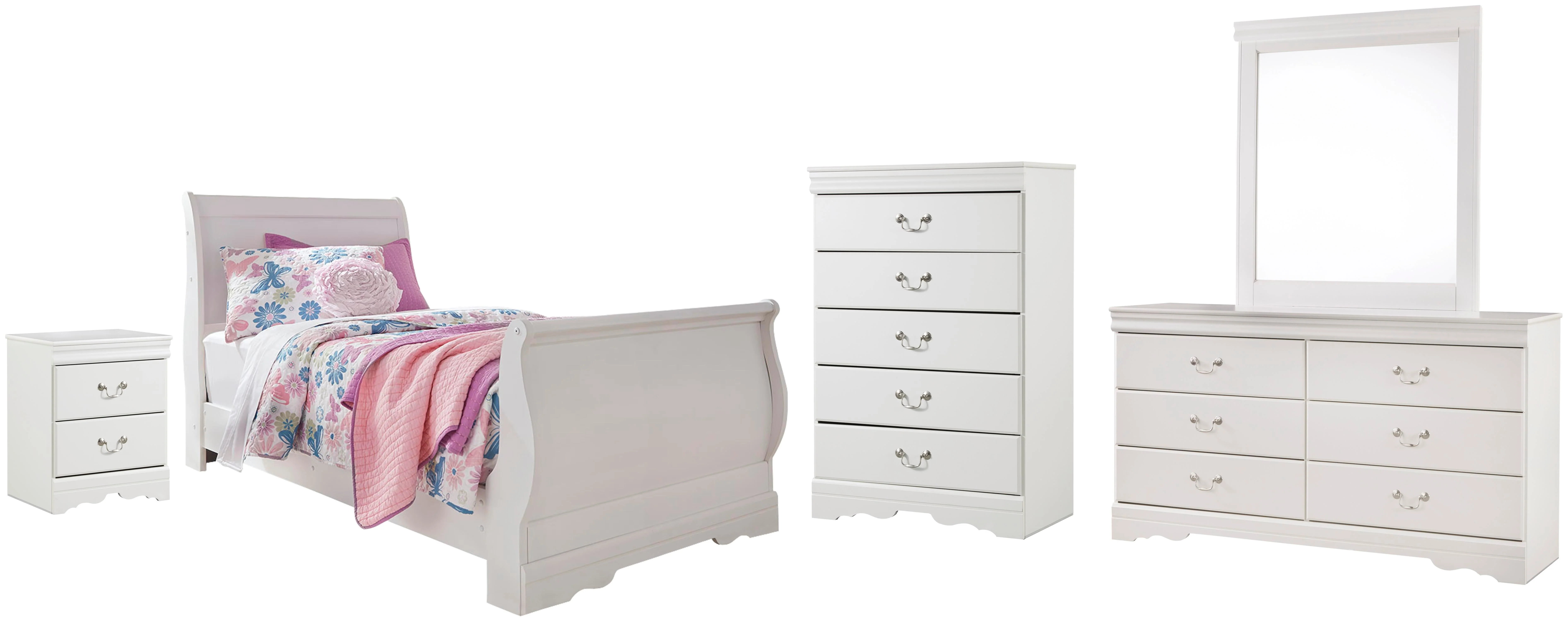 Anarasia Sleigh Bed Bedroom Set - Image 11