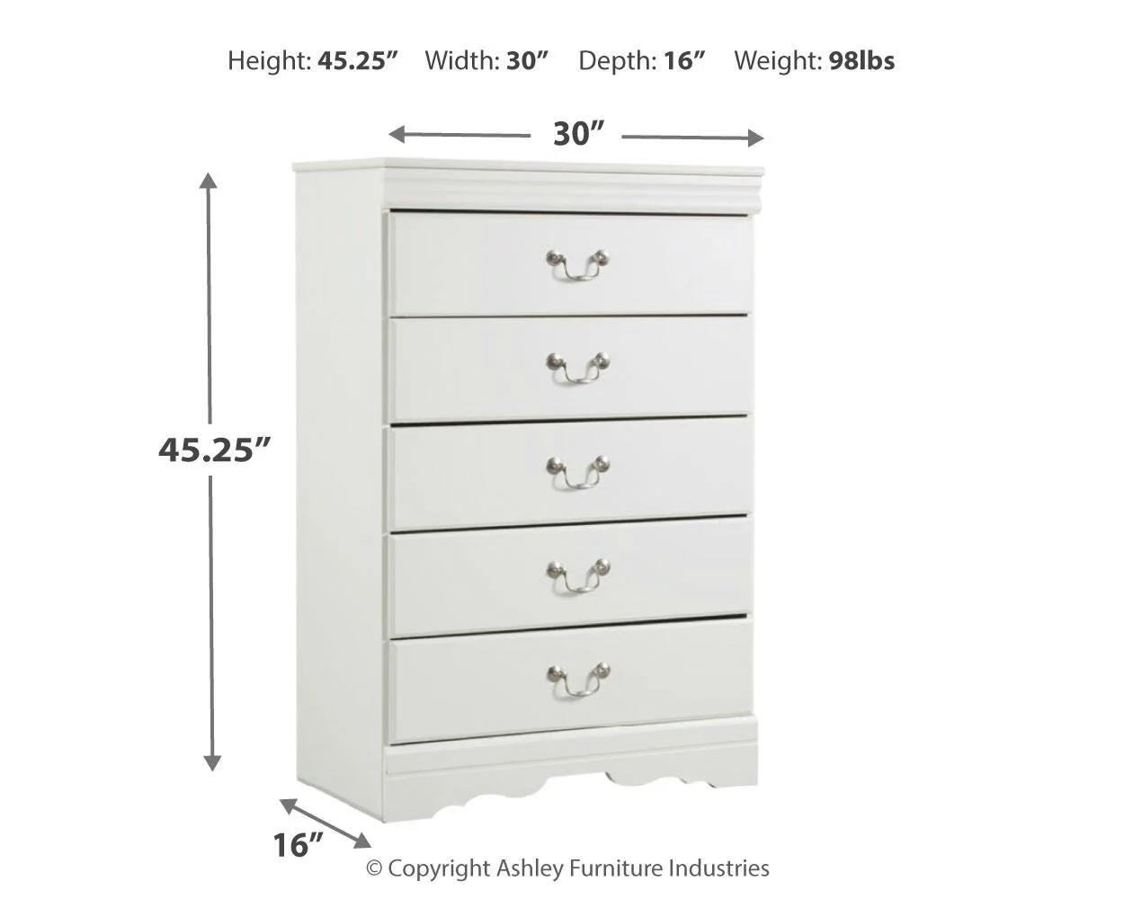 Anarasia Sleigh Bed Bedroom Set - Image 28
