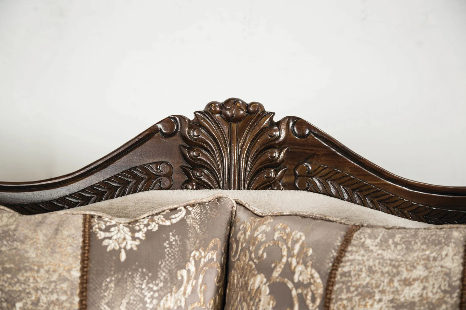 Andalusia Light Brown / Dark Cherry Upholstery Living Room Set - Image 7