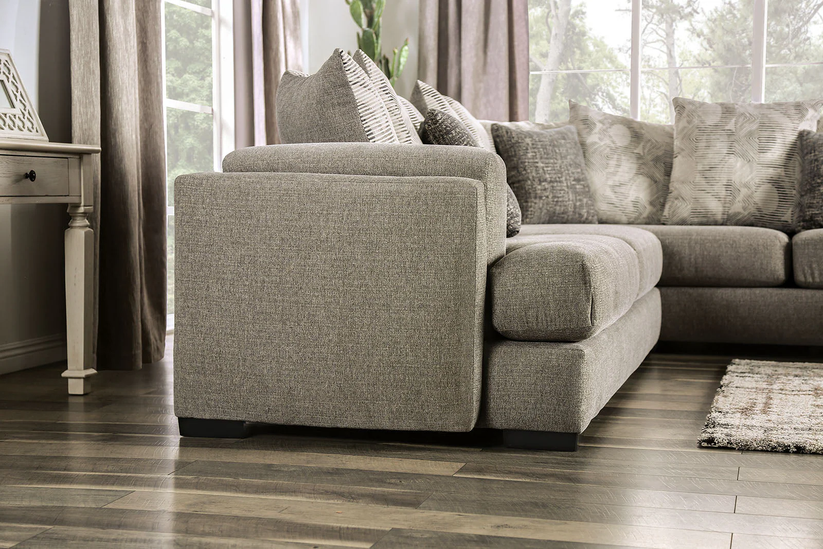 Angelia Light Gray Sectional - Image 2