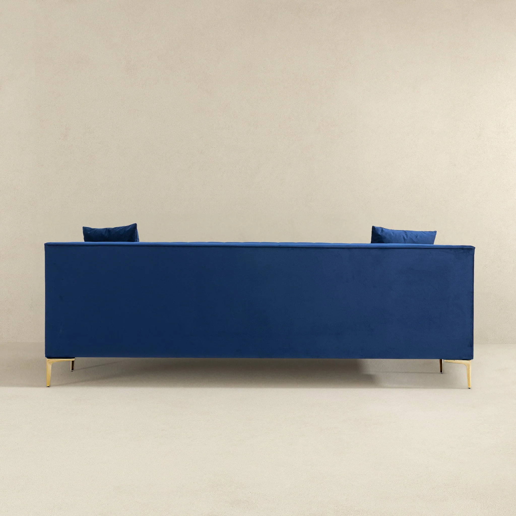 Angelina Sofa 91" (Dark Blue Velvet) - Image 4