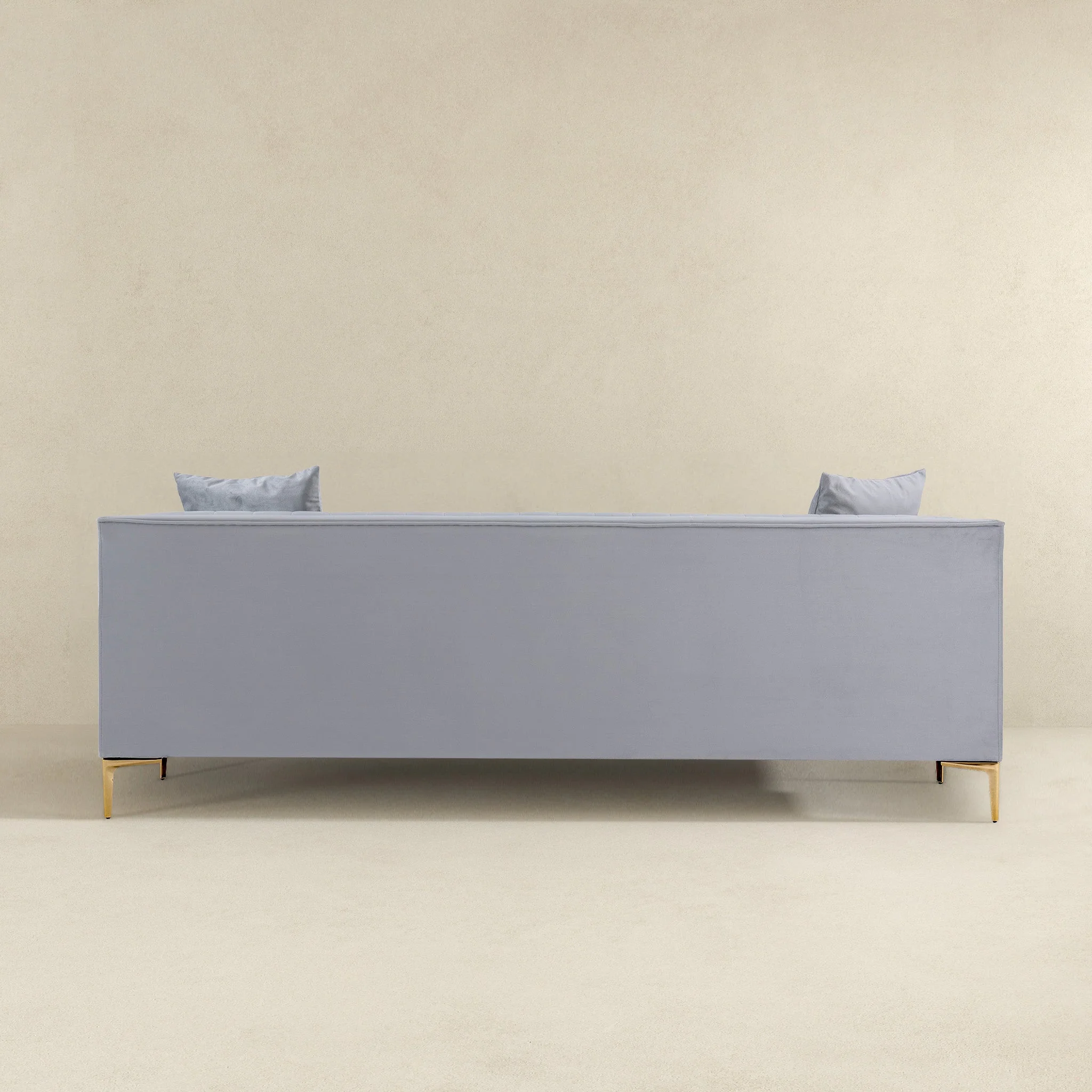 Angelina Sofa 91" (Light Grey Velvet) - Image 6