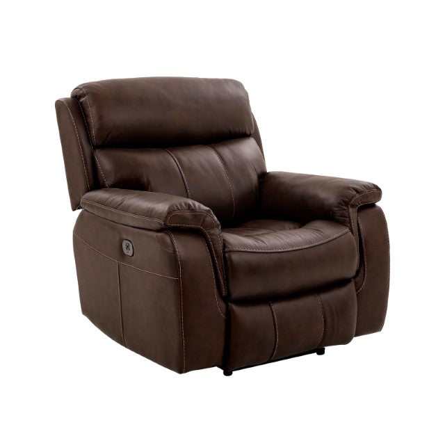 Antenor Brown Top Grain Leather Match Power Recliner - Image 3