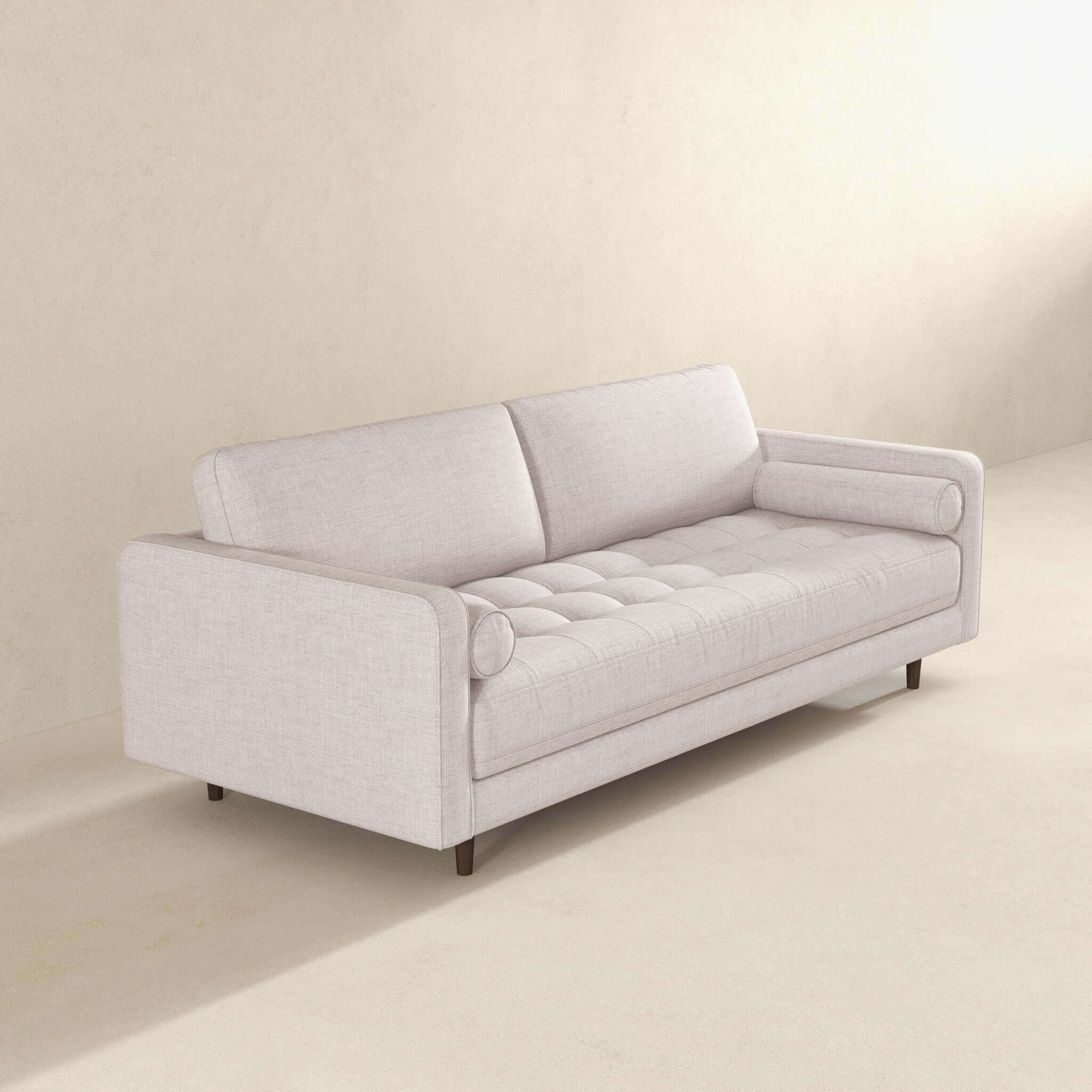 Anthony Beige Linen Sofa - Image 5
