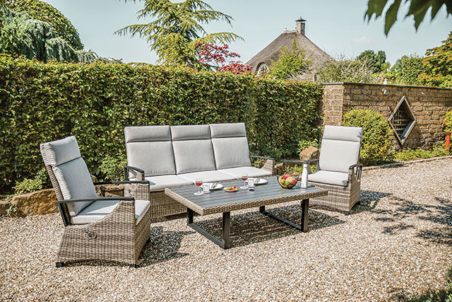 Antigua Gun Metal/Brown/Gray Ottoman - Image 3