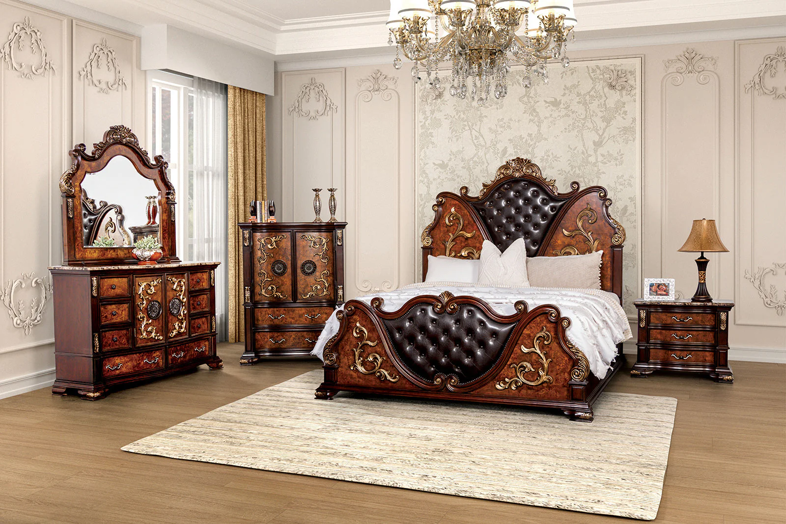 Aquilina Cherry/Oak Dresser - Image 3