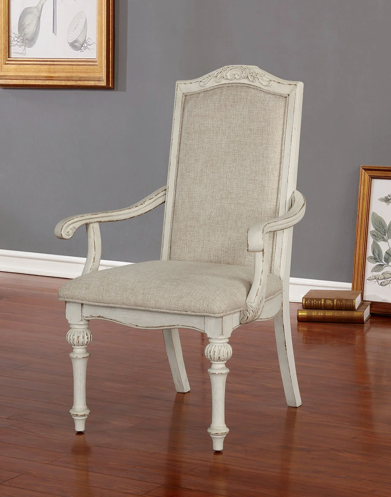 Arcadia Antique White 7 Pc. Dining Room Set - Image 4