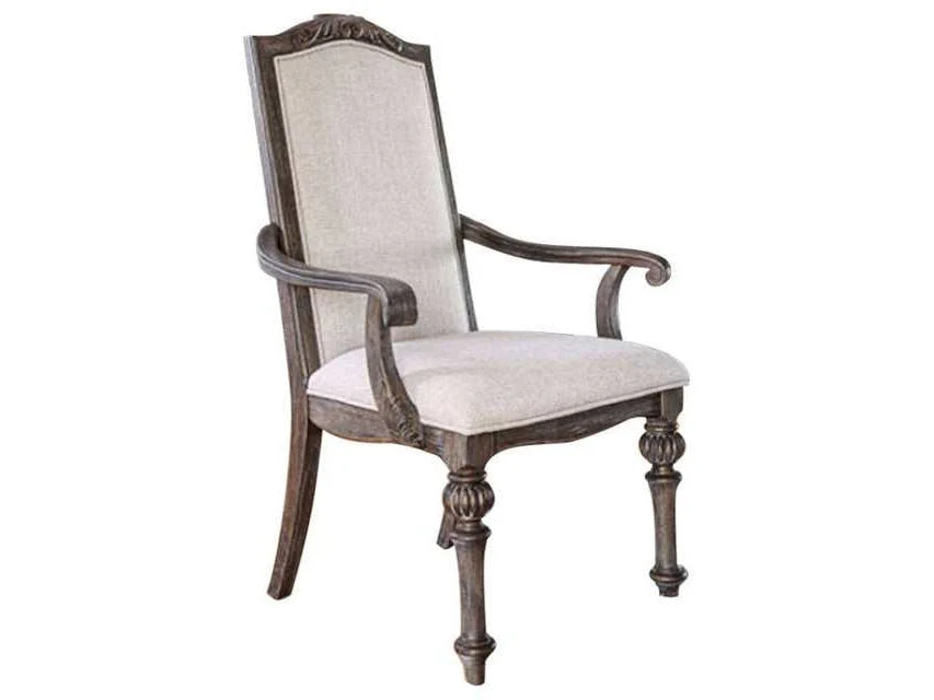 Arcadia Rustic Brown & Ivory Armchair (Set of 2)