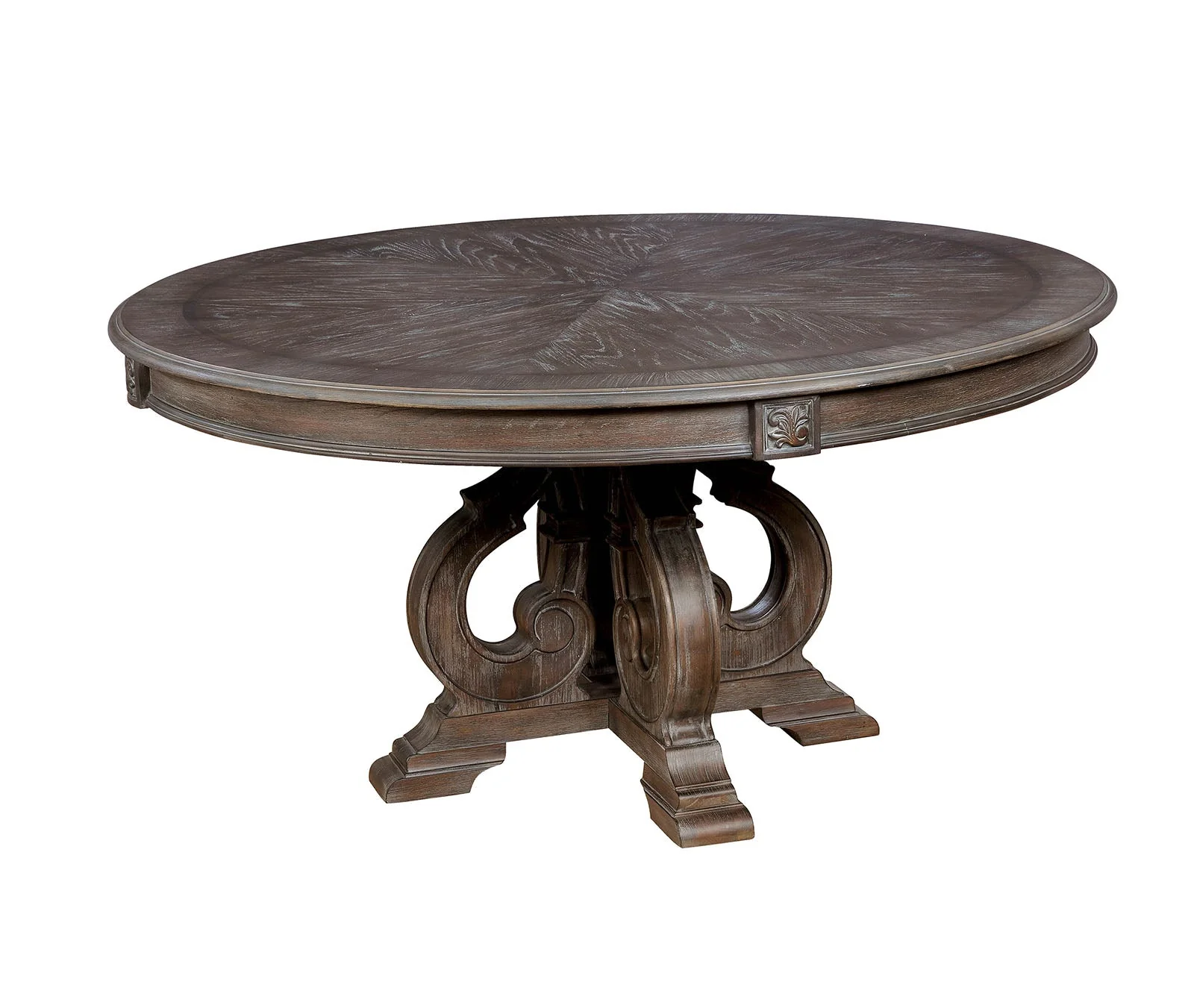Arcadia Rustic Natural Tone/Ivory 5 Pc. Round Dining Room Set - Image 4