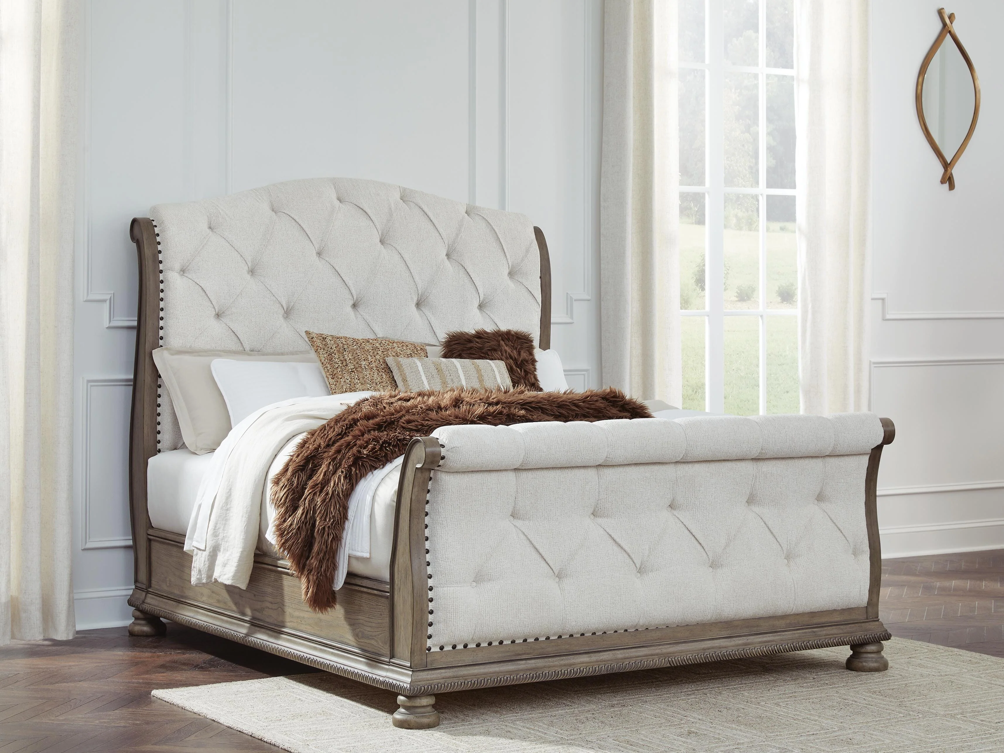 Ardenfield Upholstered Sleigh Bed Bedroom Set - Image 5