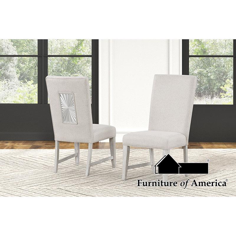 Argenthart Light Gray 7 Piece Dining Set - Image 3