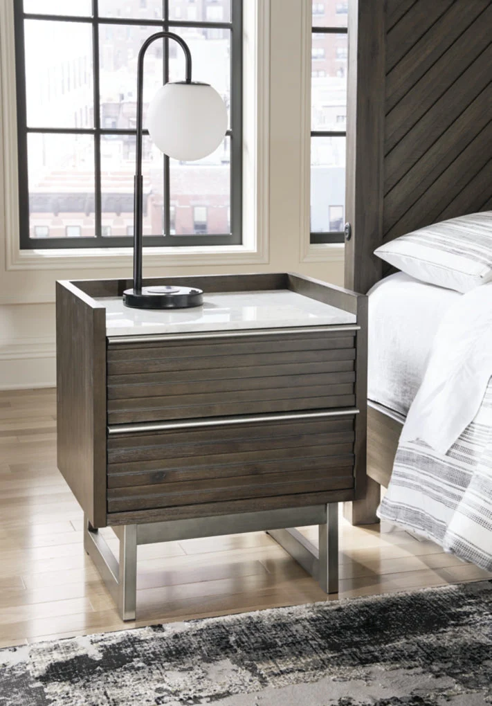Arkenton Two Drawer Night Stand - Image 2