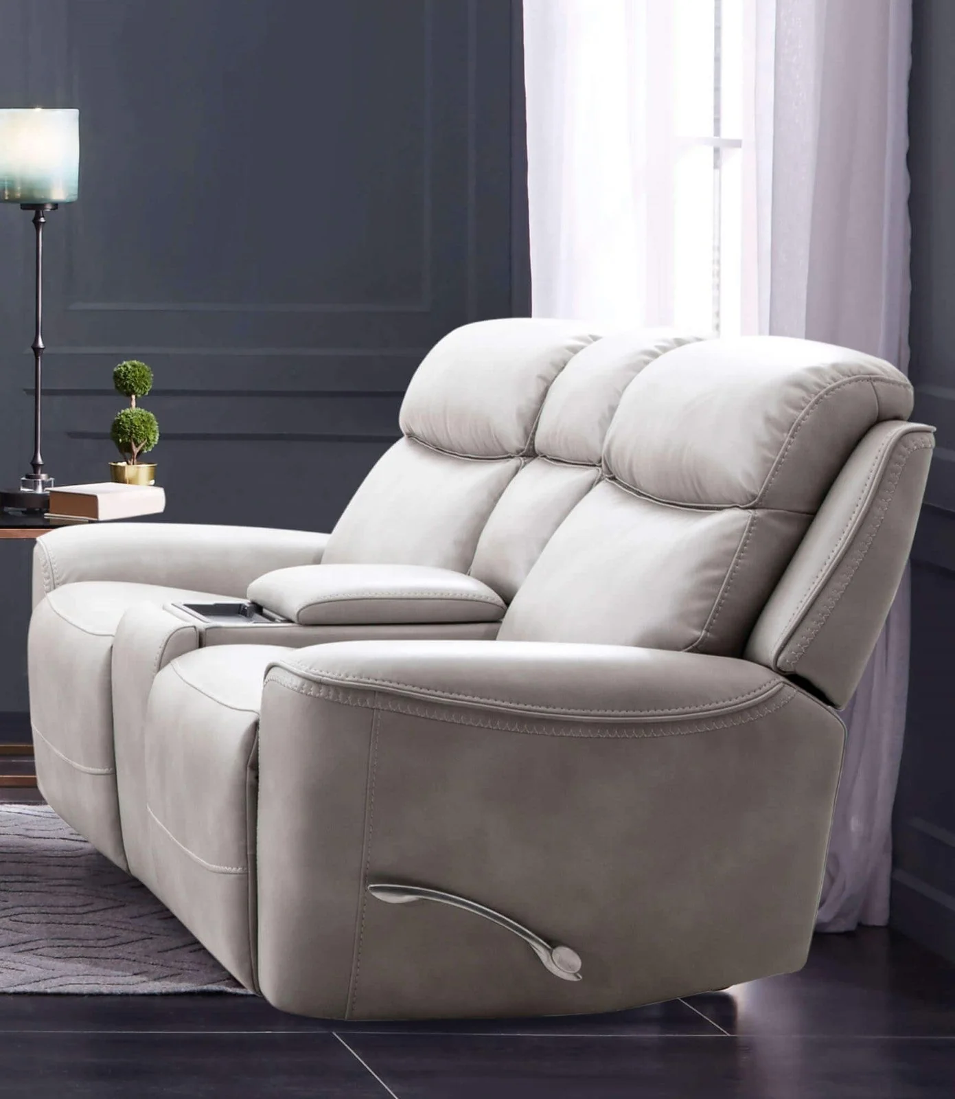 Artemia Light Taupe Power Reclining Sofa & Loveseat - Image 2