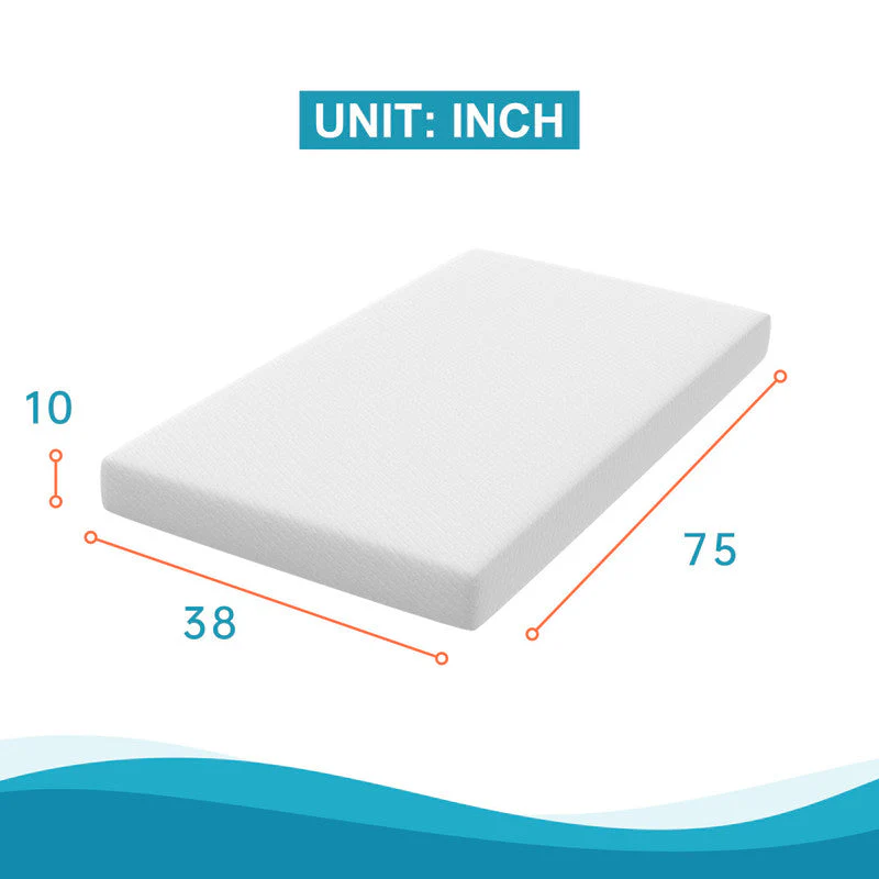 Artemisia White 10" Twin XL Memory Foam Mattress (Roll-In-Box) - Image 2