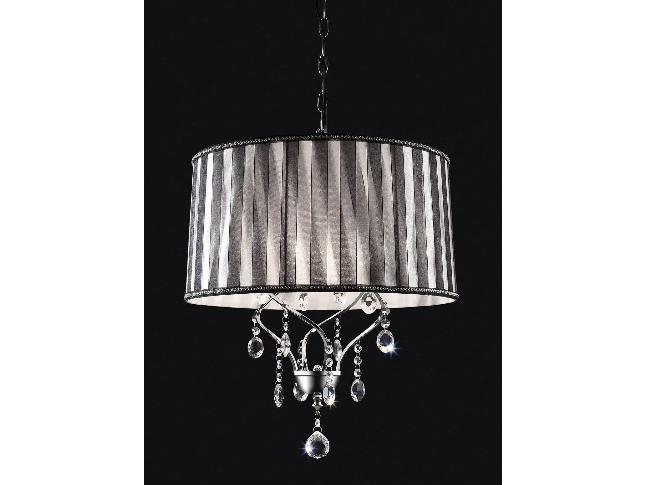 Arya Black/Chrome Ceiling Lamp