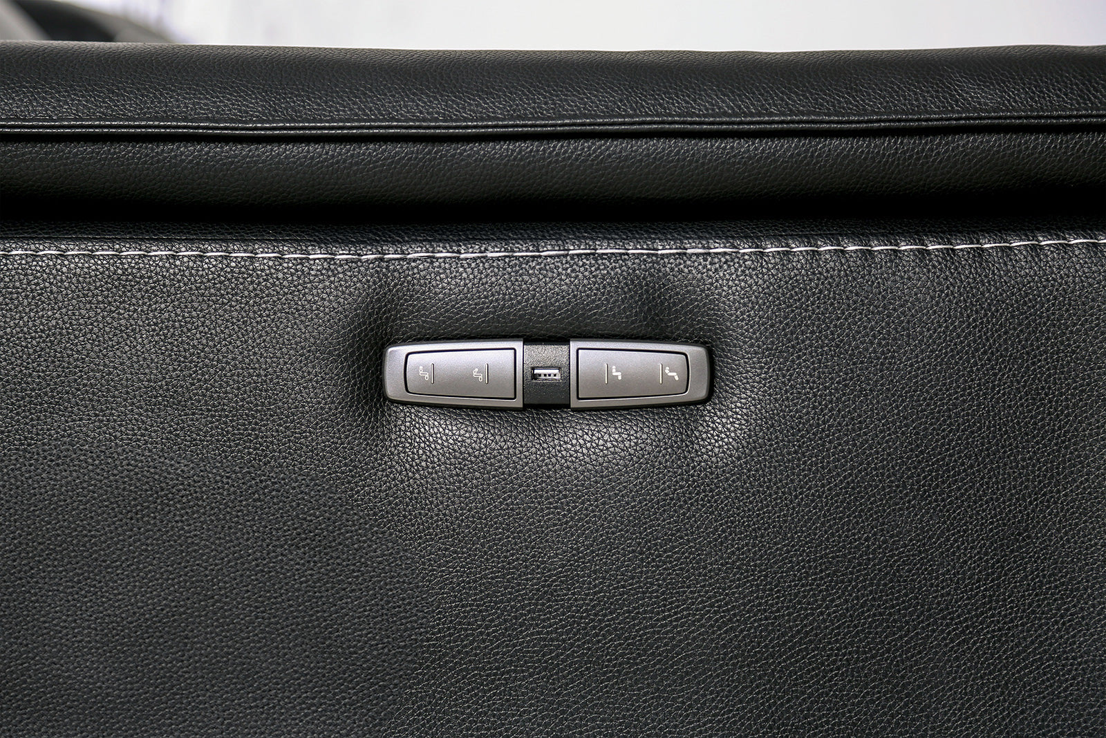 Ascona Black Leatherette Power Reclining Sofa & Loveseat - Image 7