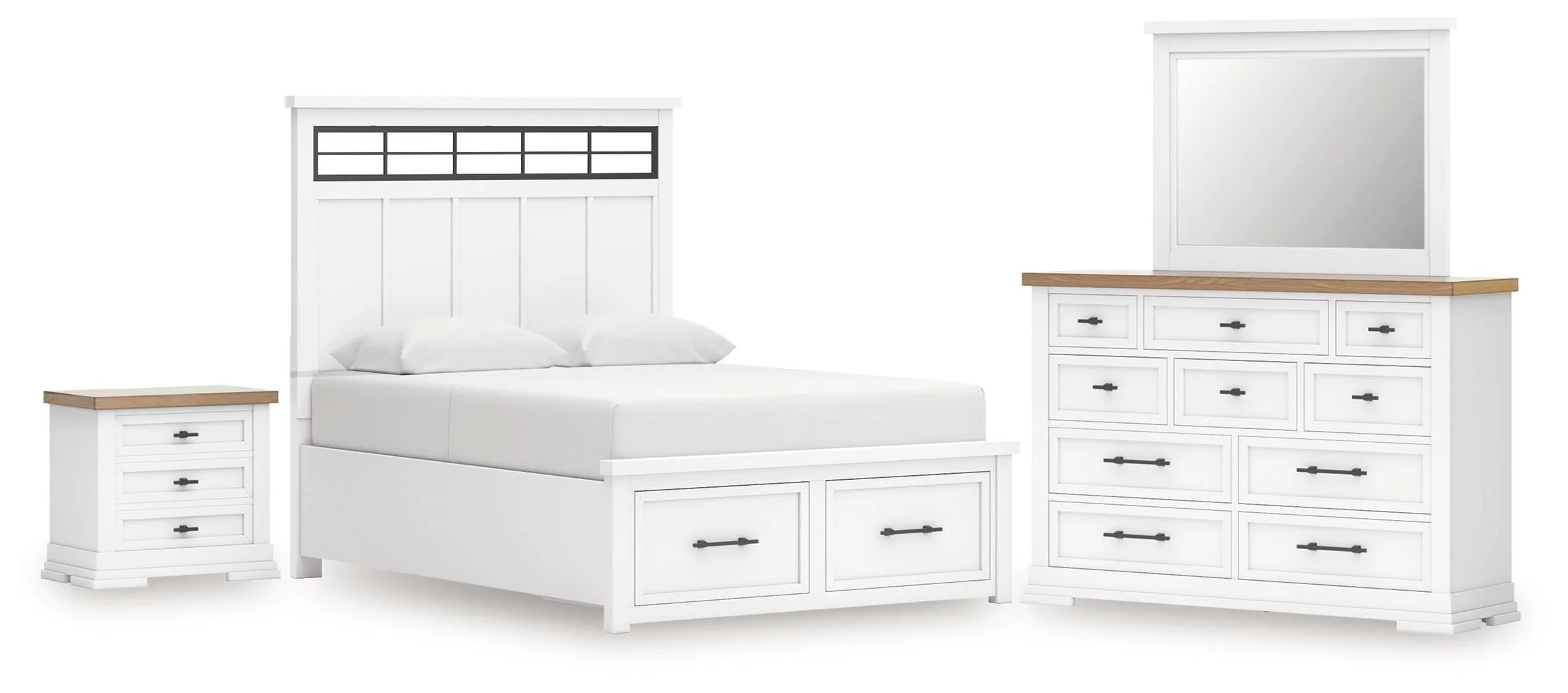 Ashbryn Panel Storage Bed Bedroom Set - Image 3