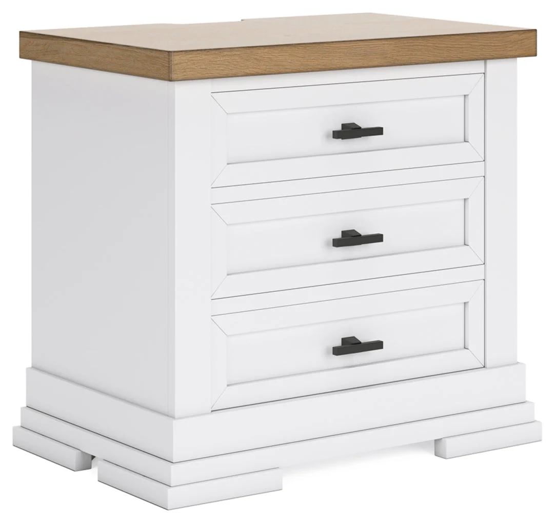 Ashbryn Three Drawer Night Stand