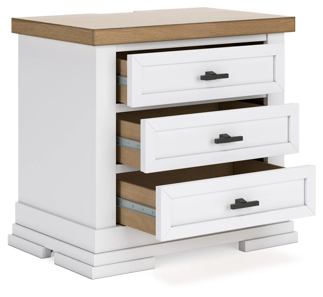Ashbryn Three Drawer Night Stand - Image 3