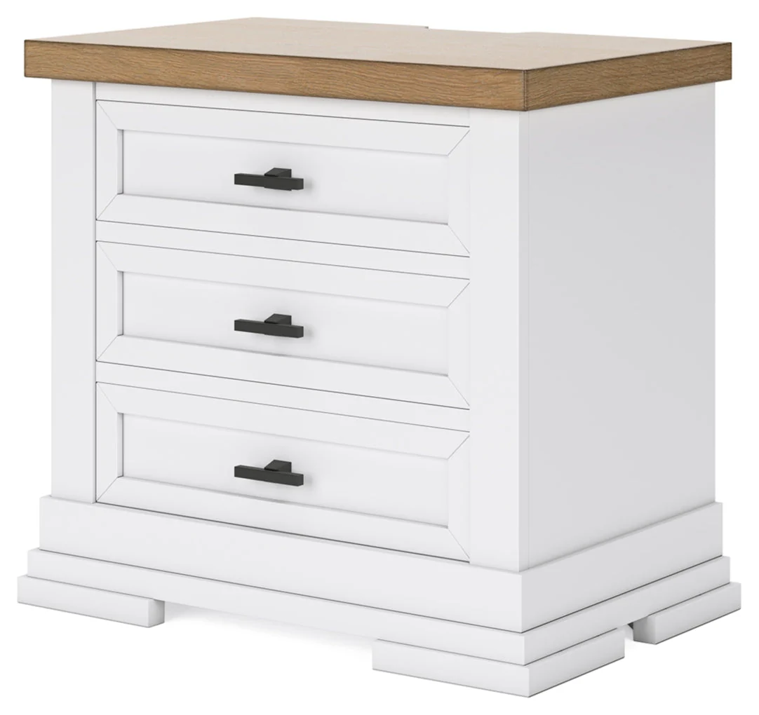 Ashbryn Three Drawer Night Stand - Image 4