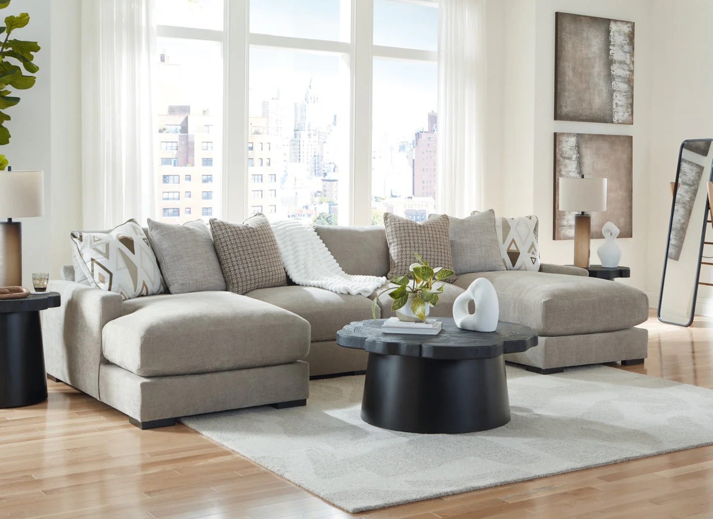 Aslan Court 4-Piece Sofa Pit Sectional - Image 4