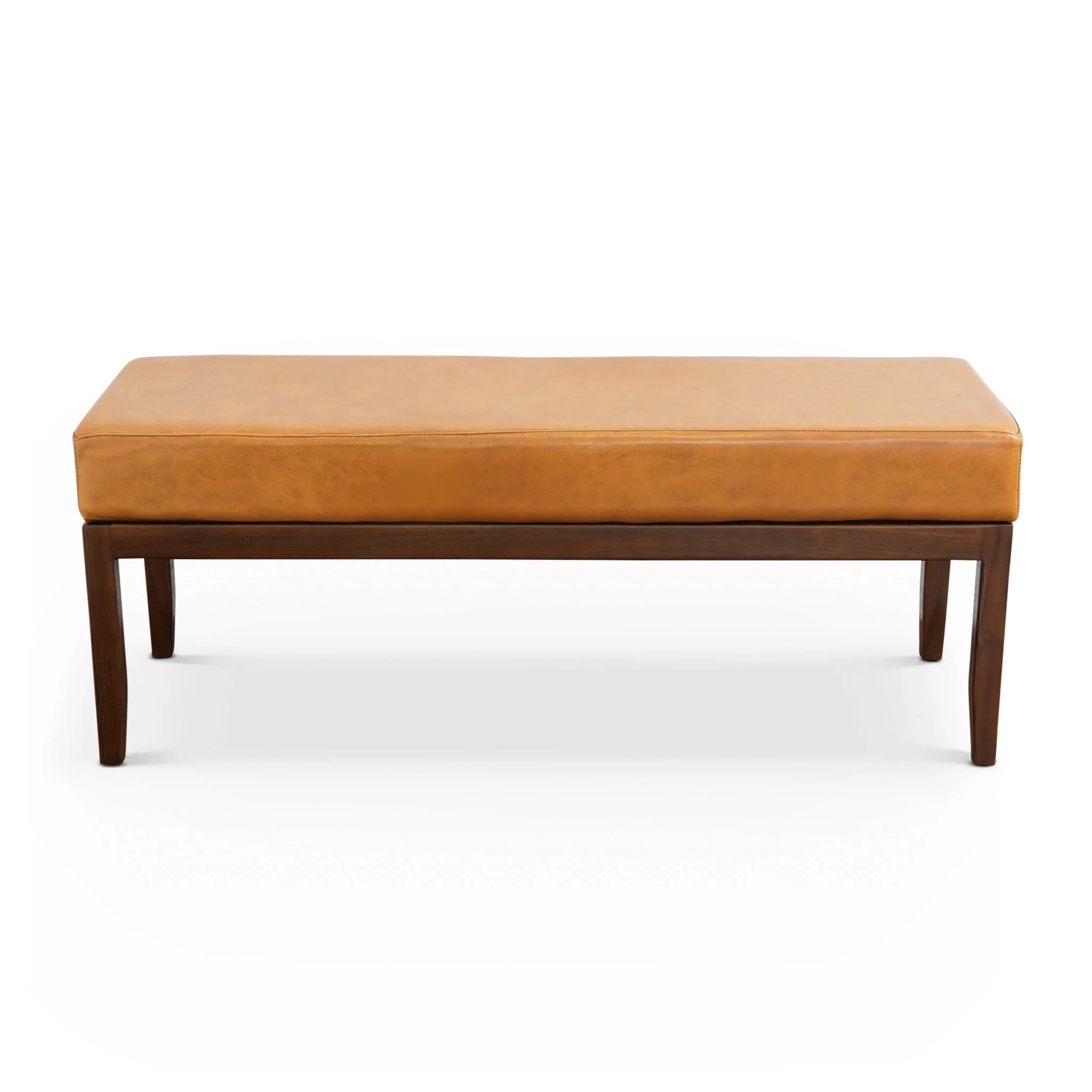 Austin Bench (Antique Tan Leather - w/o Lines) - Image 7