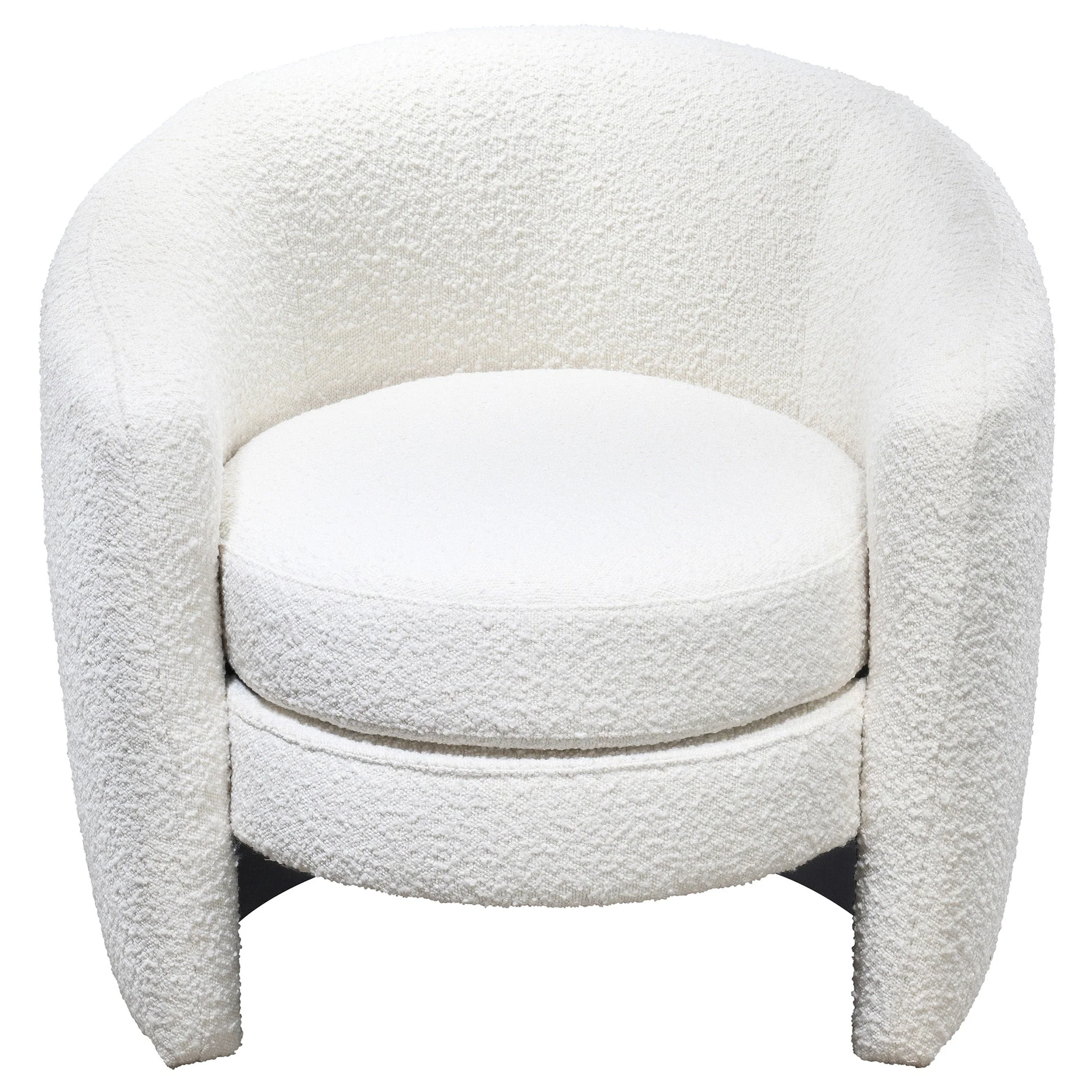 Avalon White Boucle Lounge Chair - Image 2