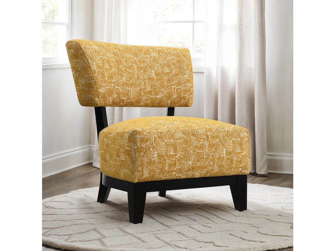 Aveni Yellow Accent Chair