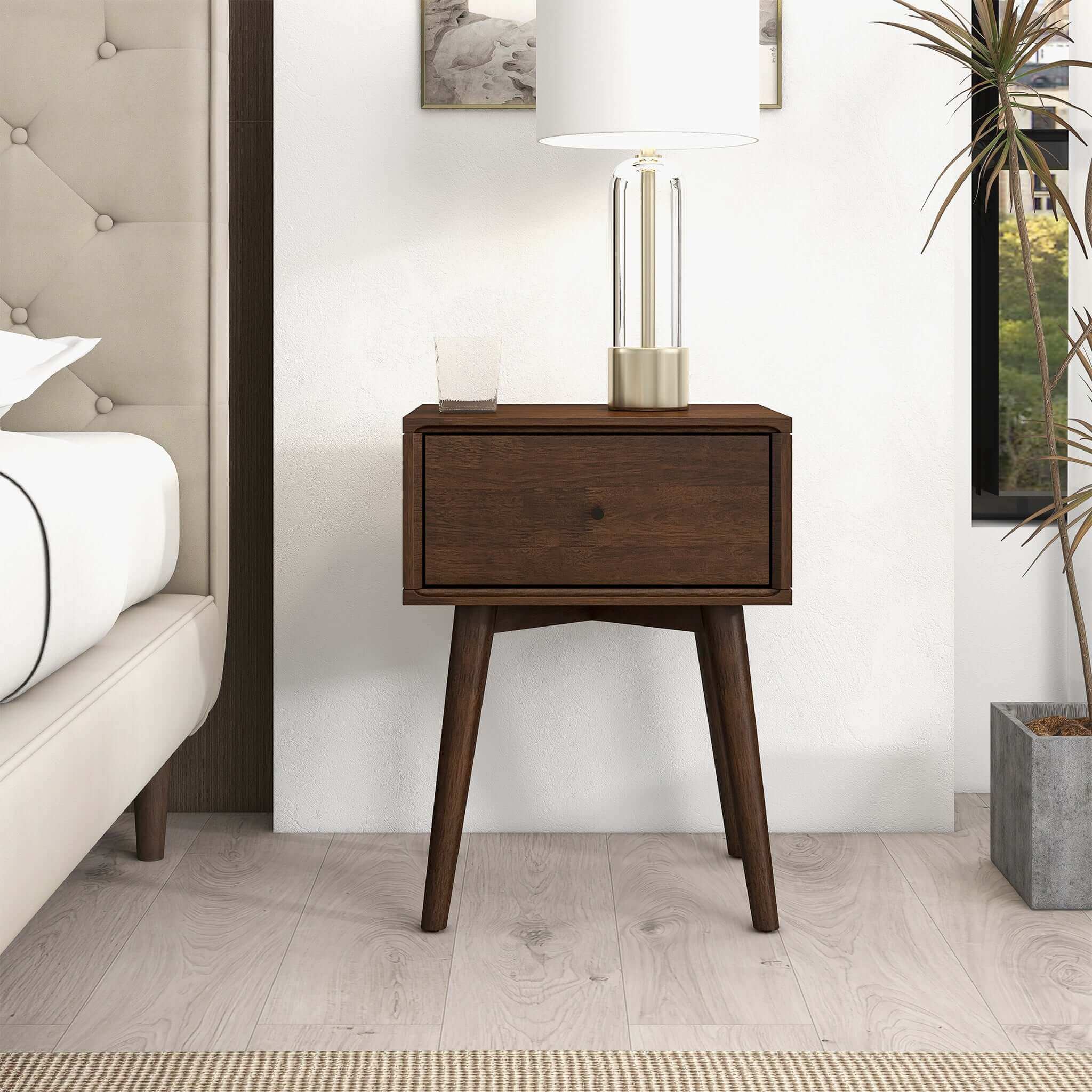 Avery Solid Wood Night Stand 1 Drawer - Image 10