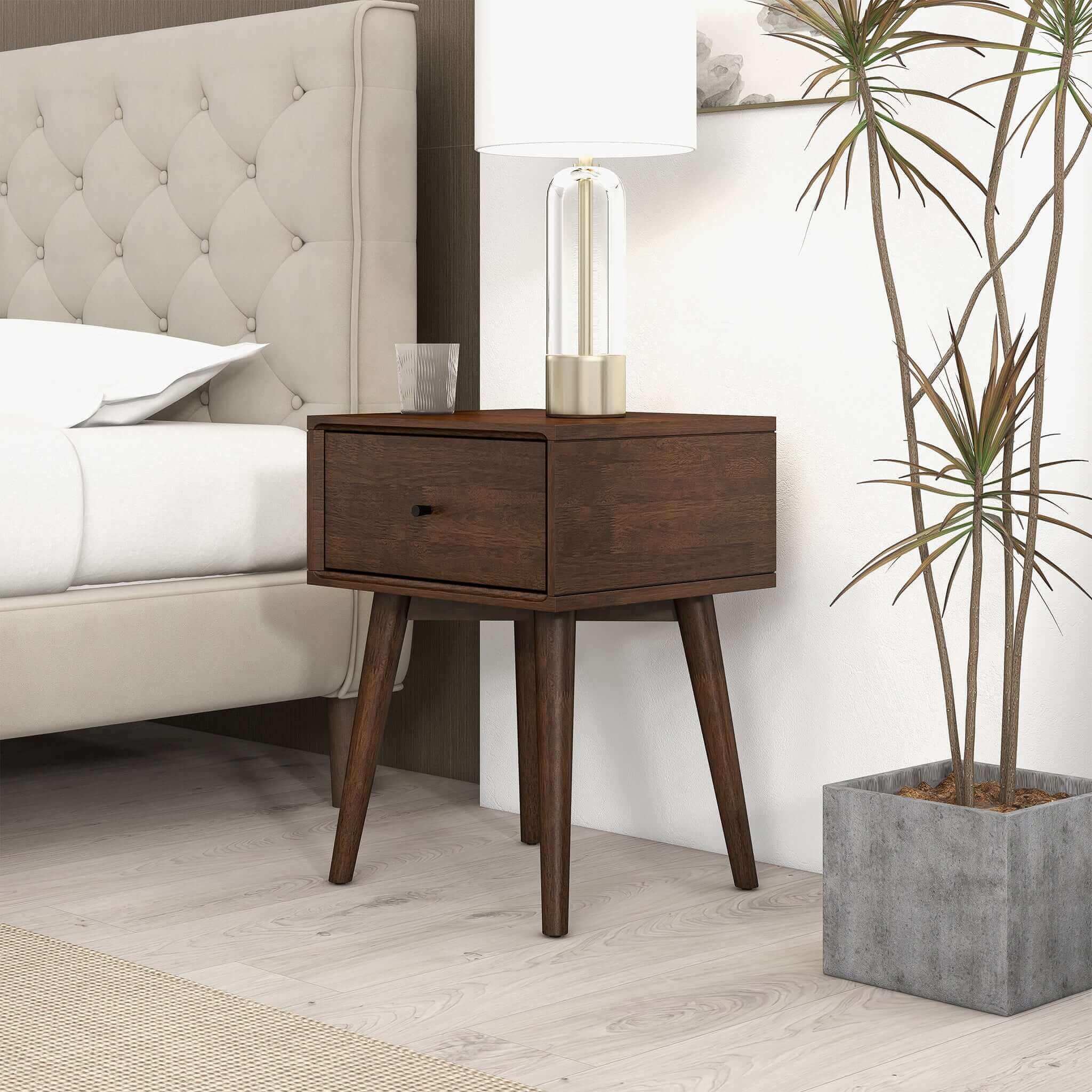 Avery Solid Wood Night Stand 1 Drawer - Image 11