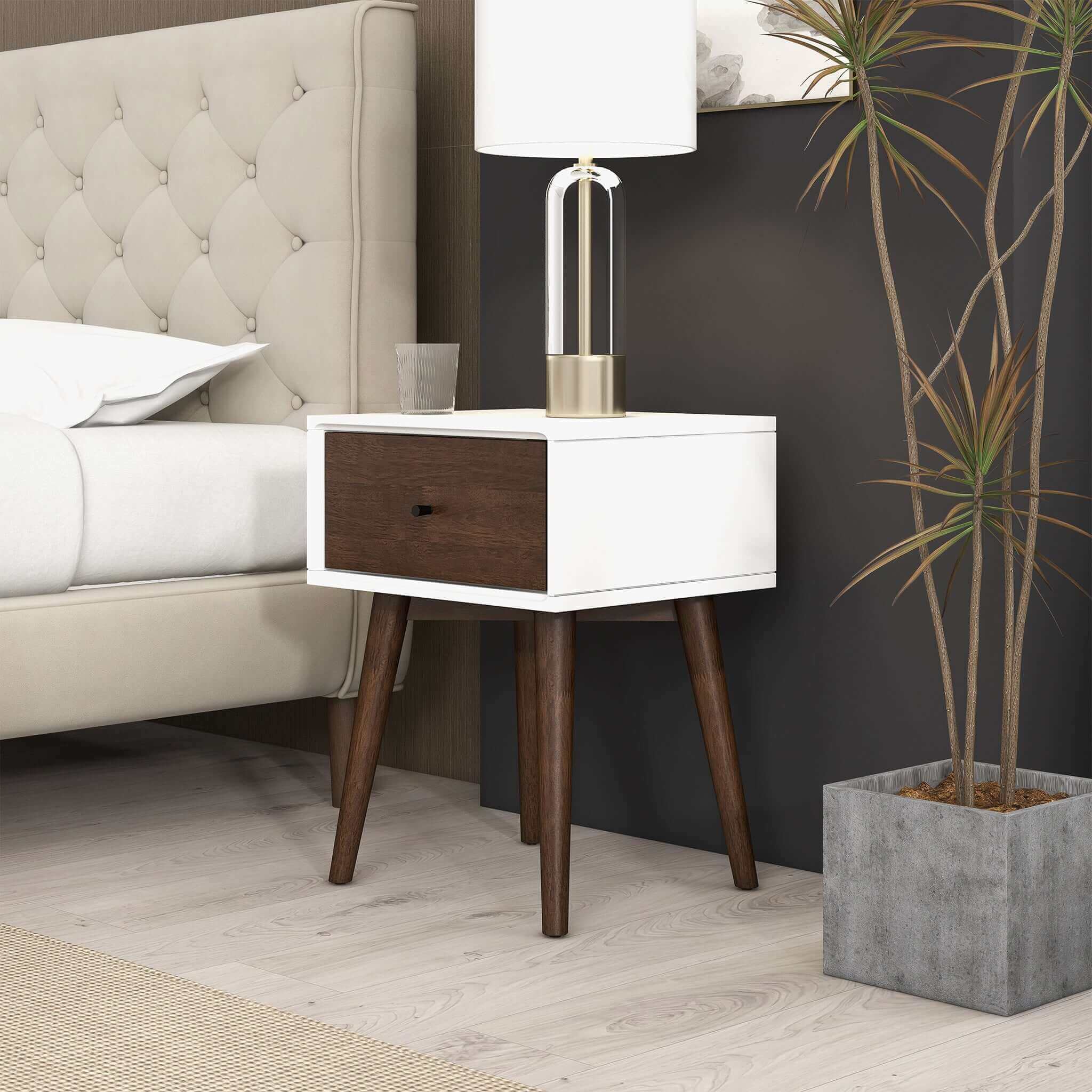 Avery Solid Wood Night Stand 1 Drawer - Image 2