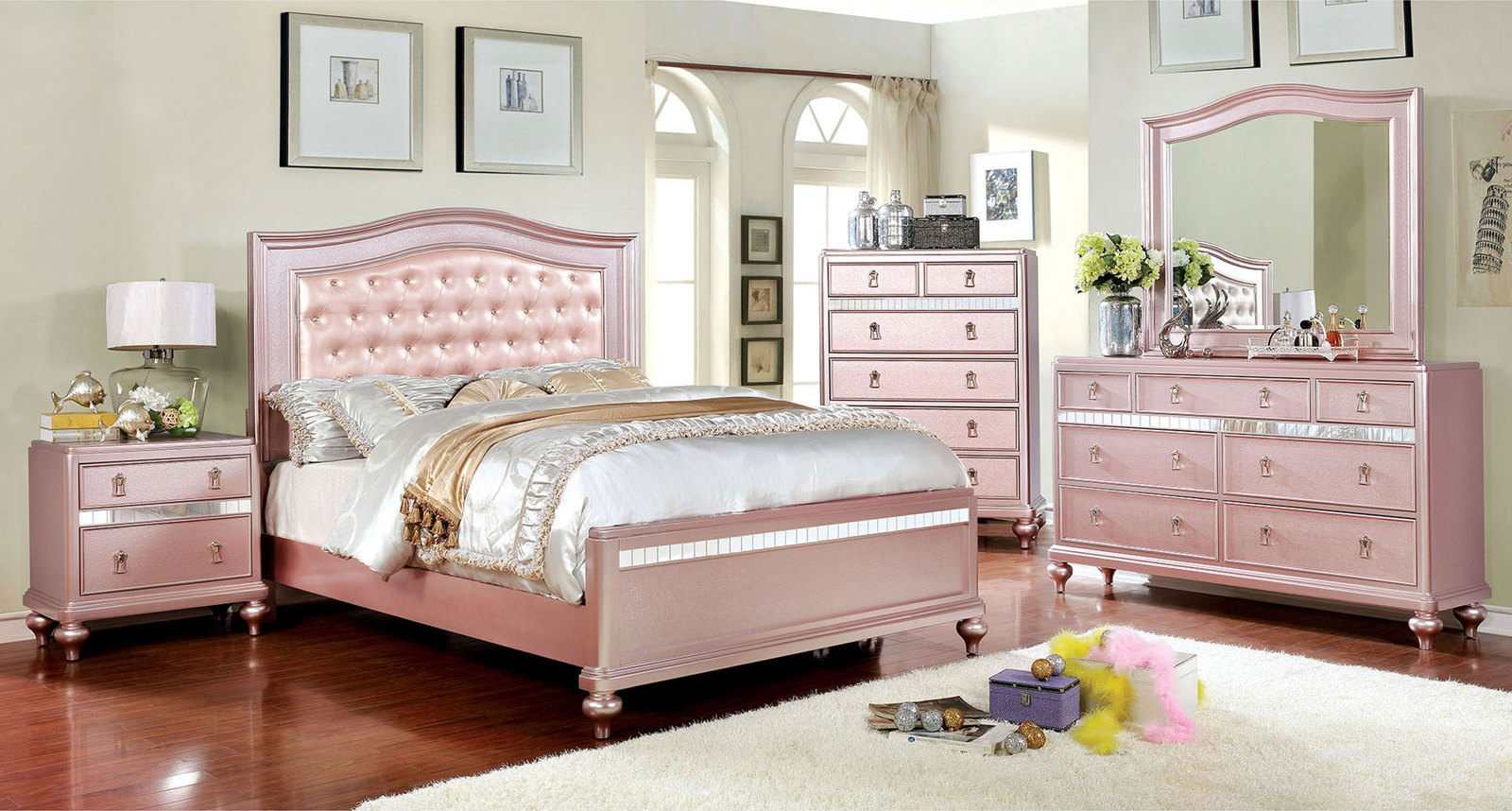 Avior Rose Gold  Nightstand - Image 2