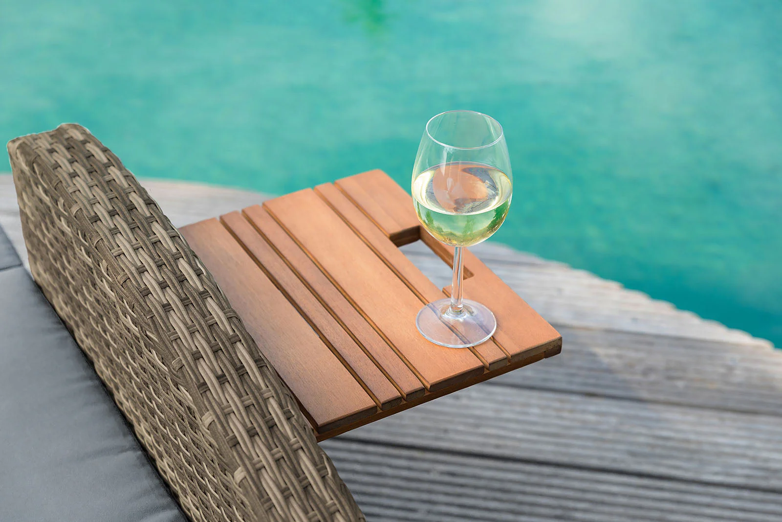 Bahia Tobago Brown/Dark Gray Outdoor Chaise Lounge - Image 3