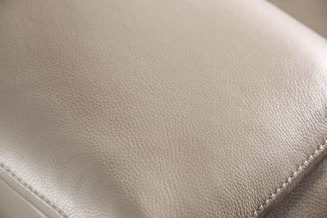 Balderico Taupe Real Italian Leather Power Reclining Sofa - Image 3