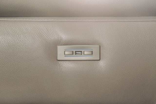 Balderico Taupe Real Italian Leather Power Reclining Sofa - Image 5