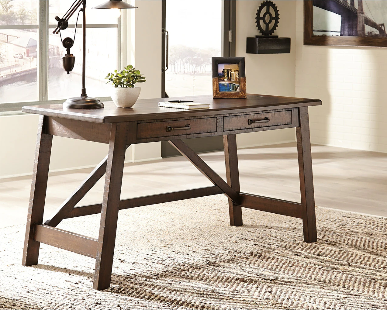 Baldridge Home Office Large Leg Desk - Image 2