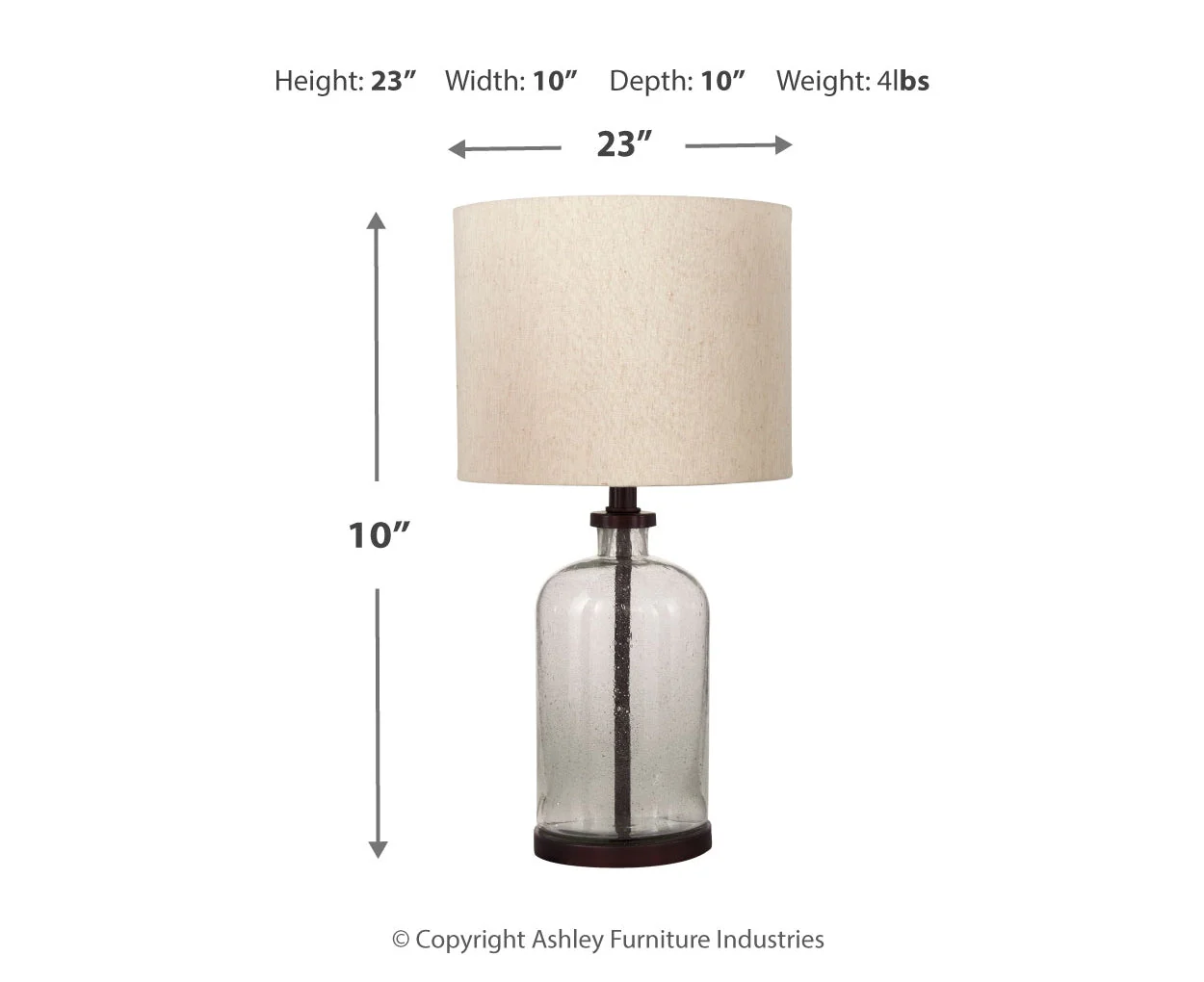 Bandile Glass Table Lamp - Image 5