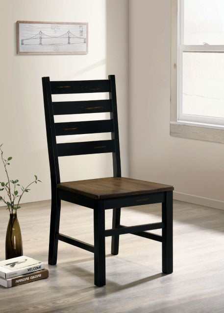 Barbary Black/Dark Oak Side Chair (Set of 2) - Image 2
