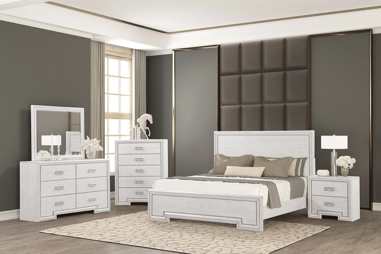 Basilone White Dresser - Image 7
