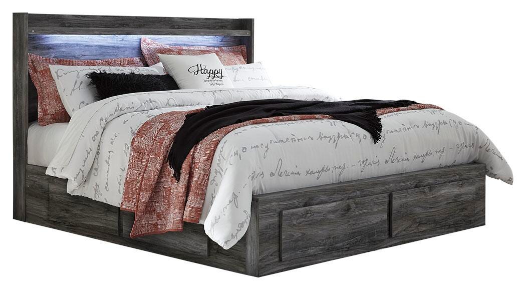 Baystorm Panel Bed with 4 Storage Drawers - Image 2