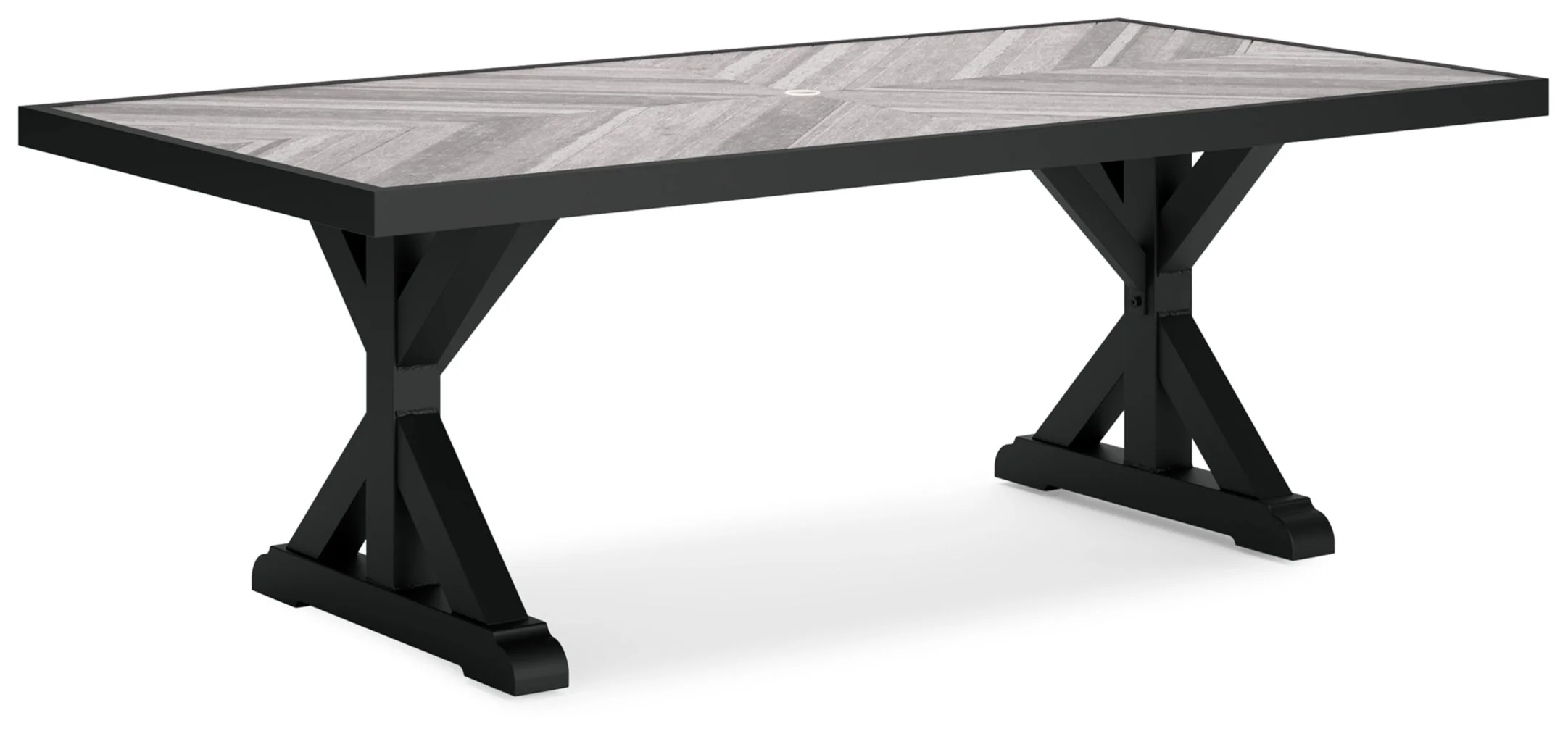 Beachcroft RECT Dining Table with Umbrella Option