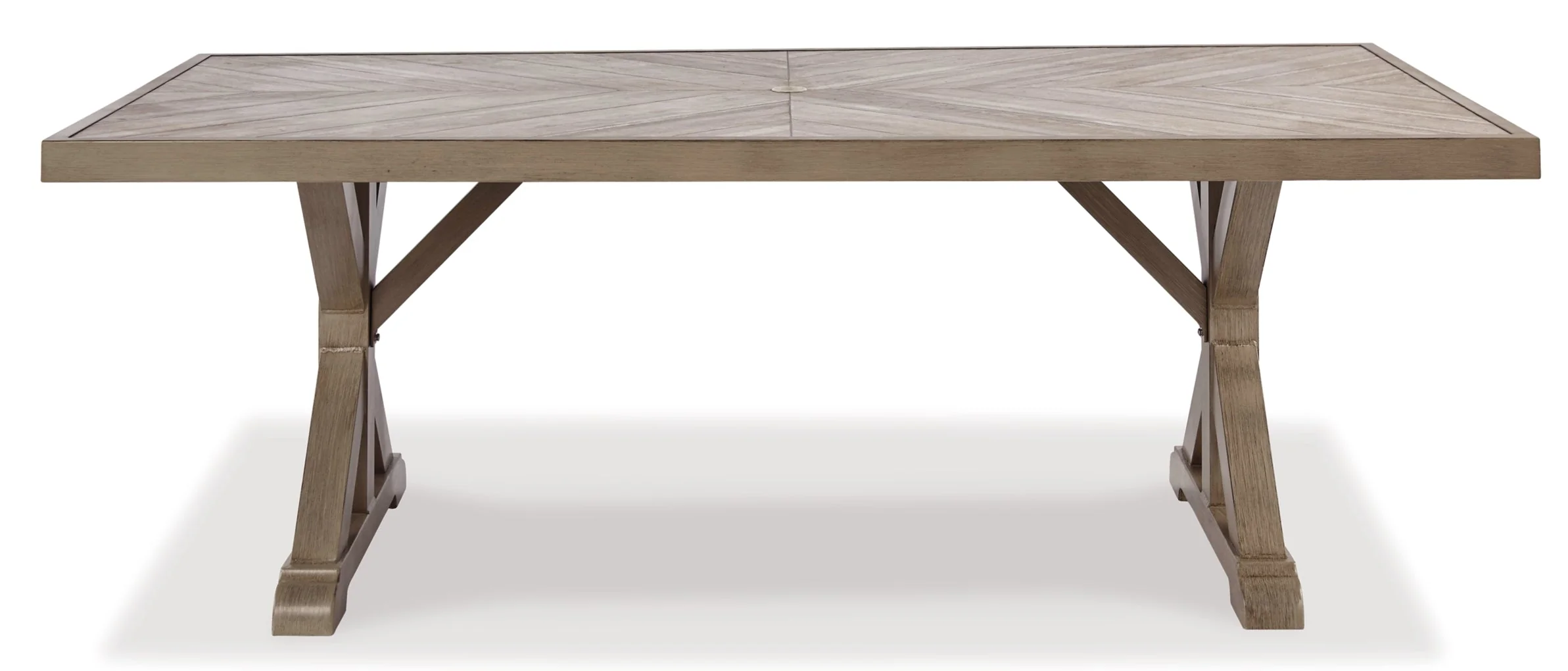 Beachcroft RECT Dining Table with Umbrella Option - Image 6