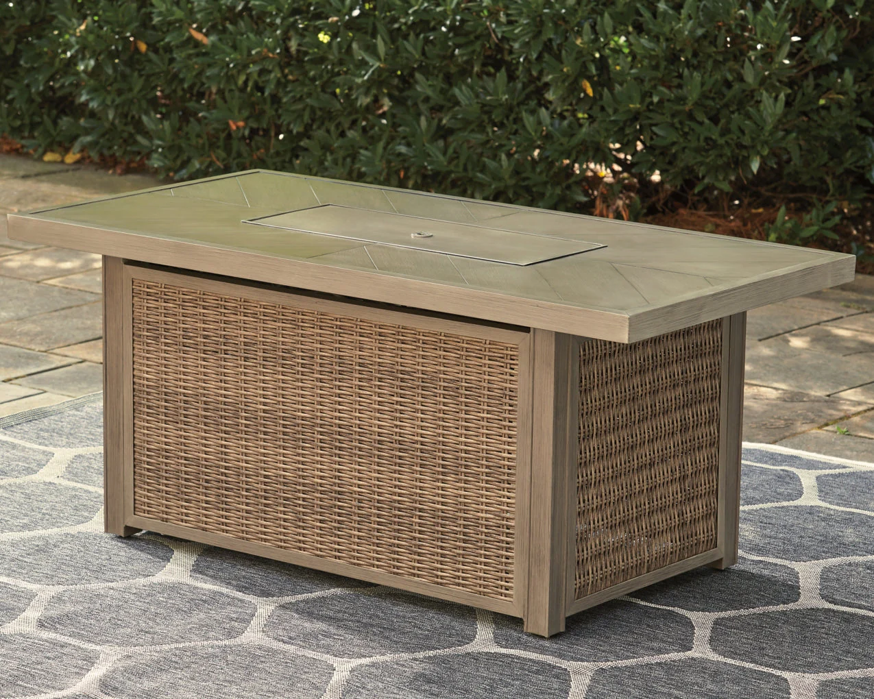 Beachcroft Rectangular Fire Pit Table - Image 3