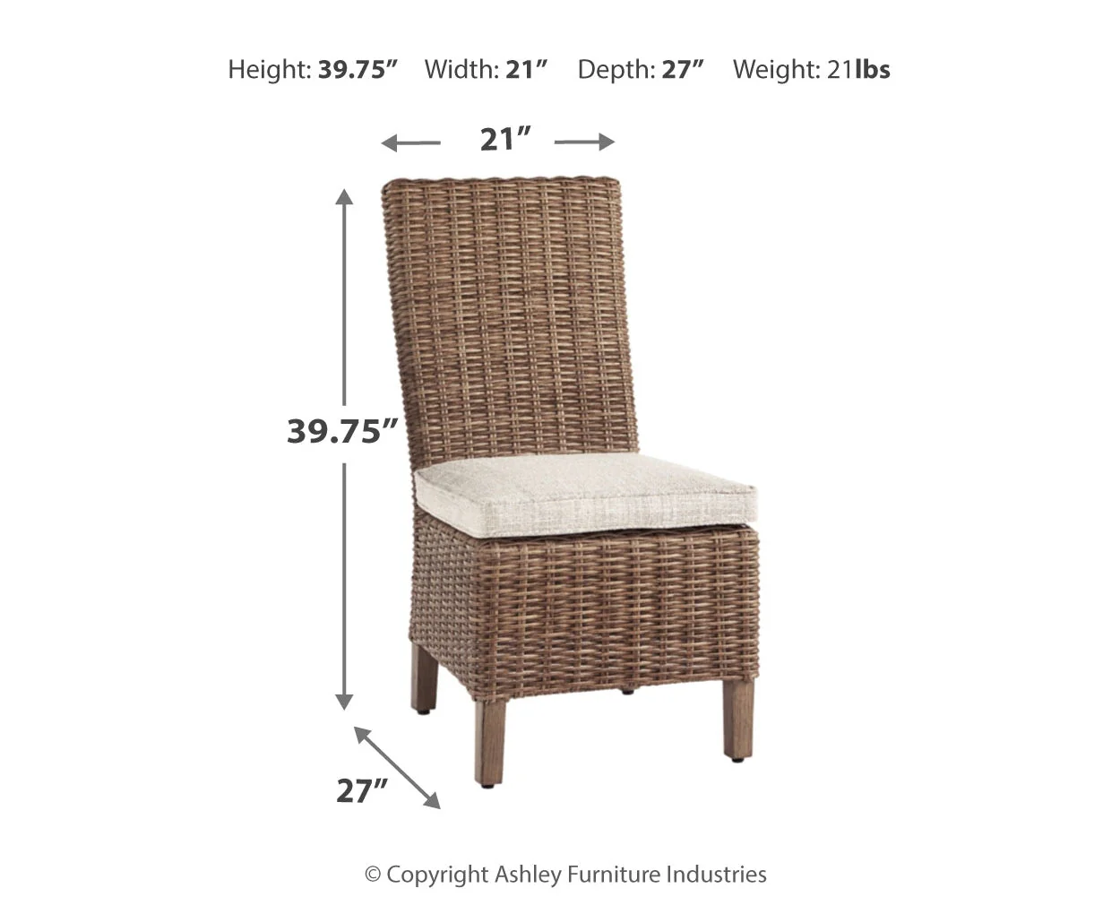 Beachcroft Side Chair with Cushion - Image 11