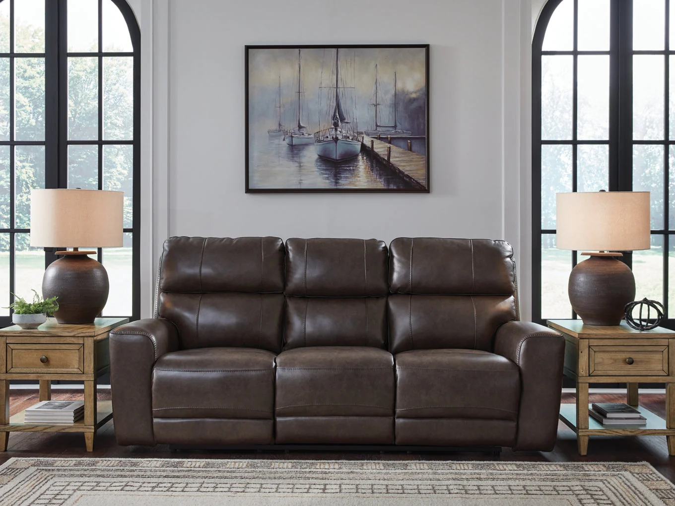 Beadel Power Reclining Sofa with Adjustable Headrest - Image 2