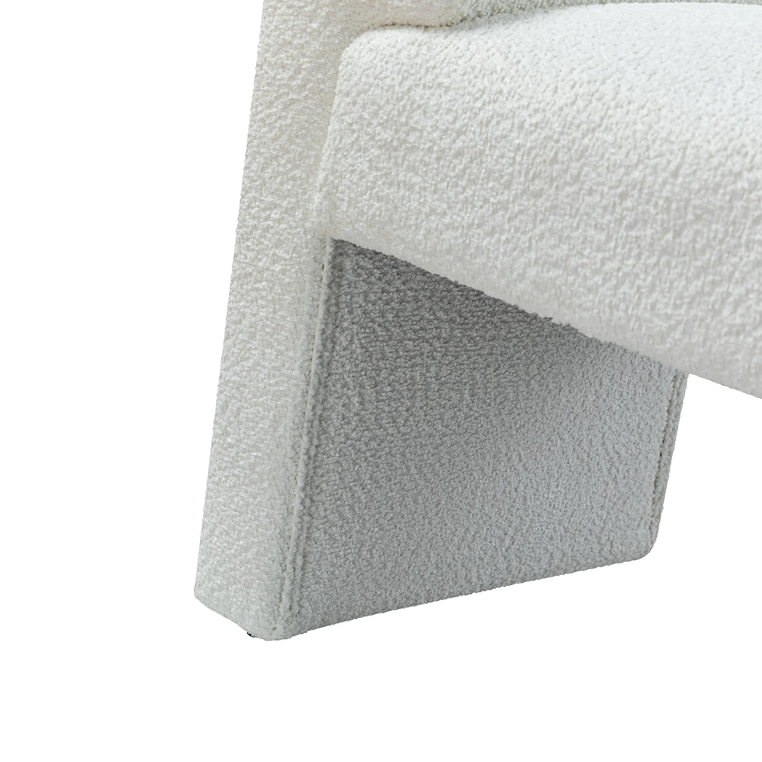 Severin Upholstered Bench in Ivory - Image 5