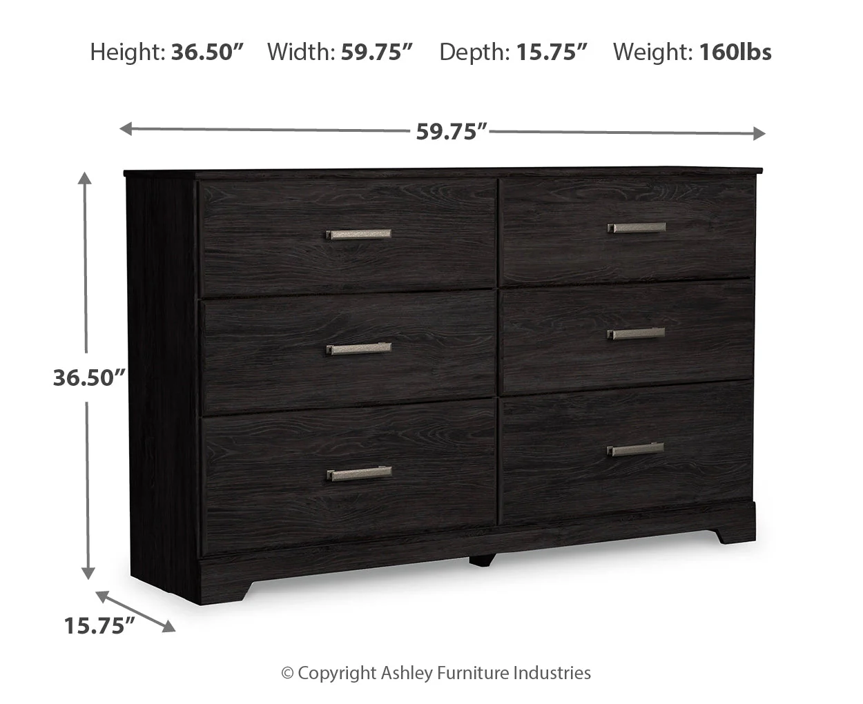 Belachime Six Drawer Dresser - Image 4