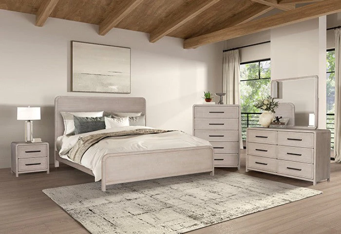 Belize Natural Oak Queen Bed - Image 4